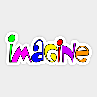 Imagine Sticker